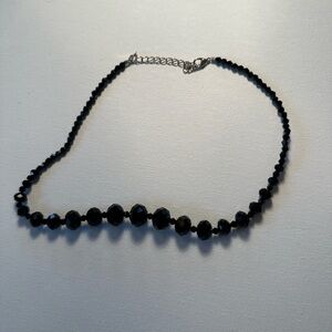 Elegant Black Hematite Beaded Necklace